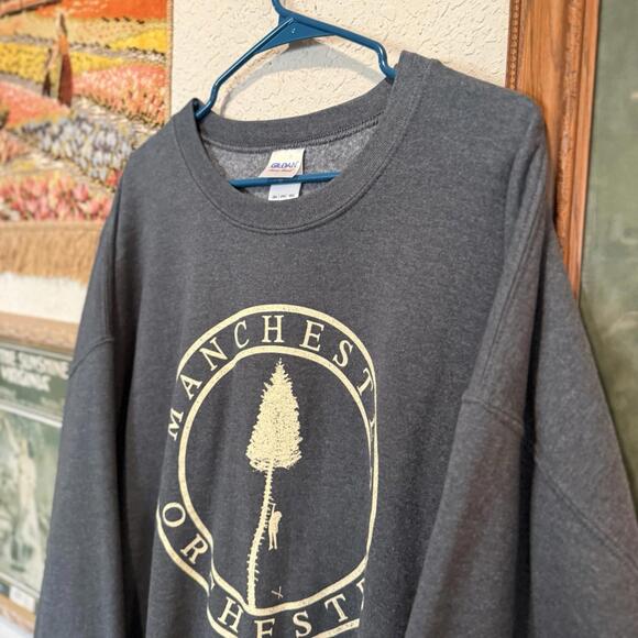 Manchester Orchestra RARE Black Mile To The Surface Indie Band Sweatshirt Sz 2XL - Picture 3 of 7